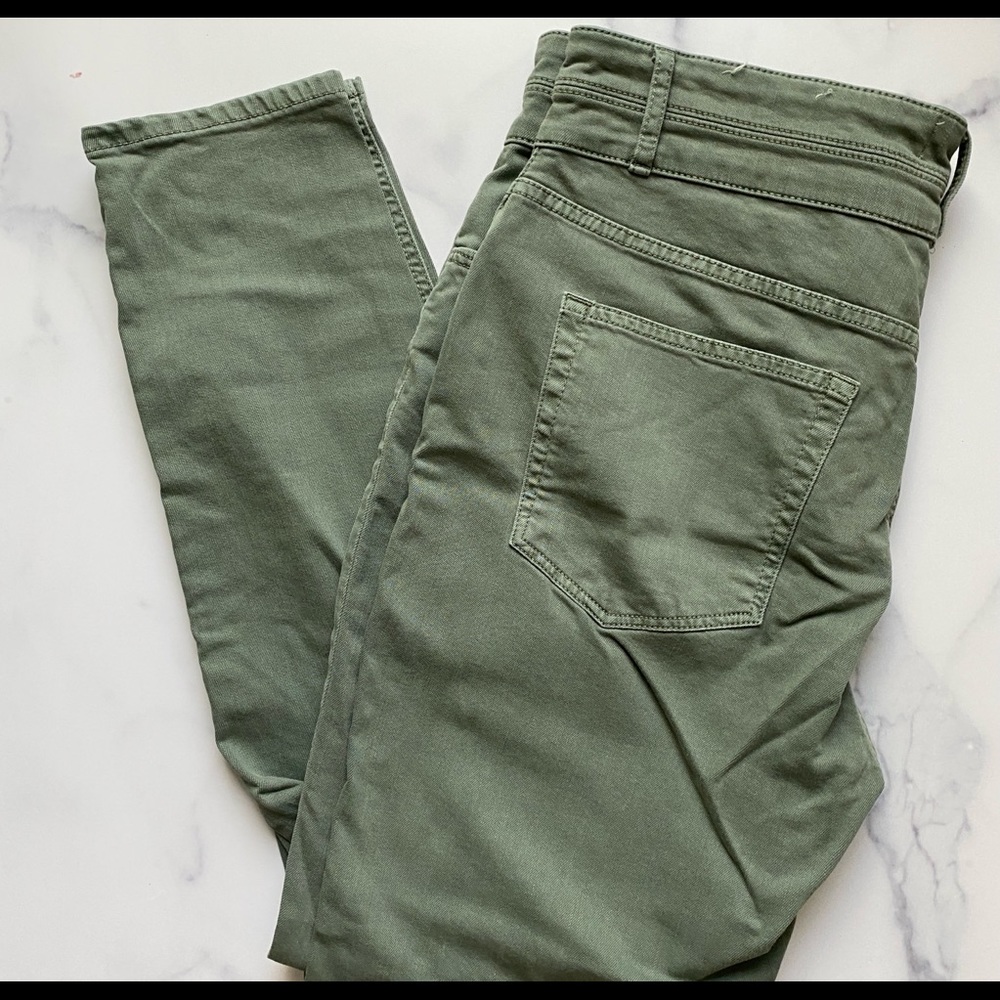 NWOT Loft Hunter Green High Waist Skinny Jeans